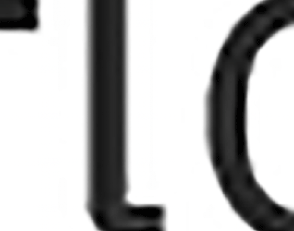 At times, the letters between the gifs intersect.